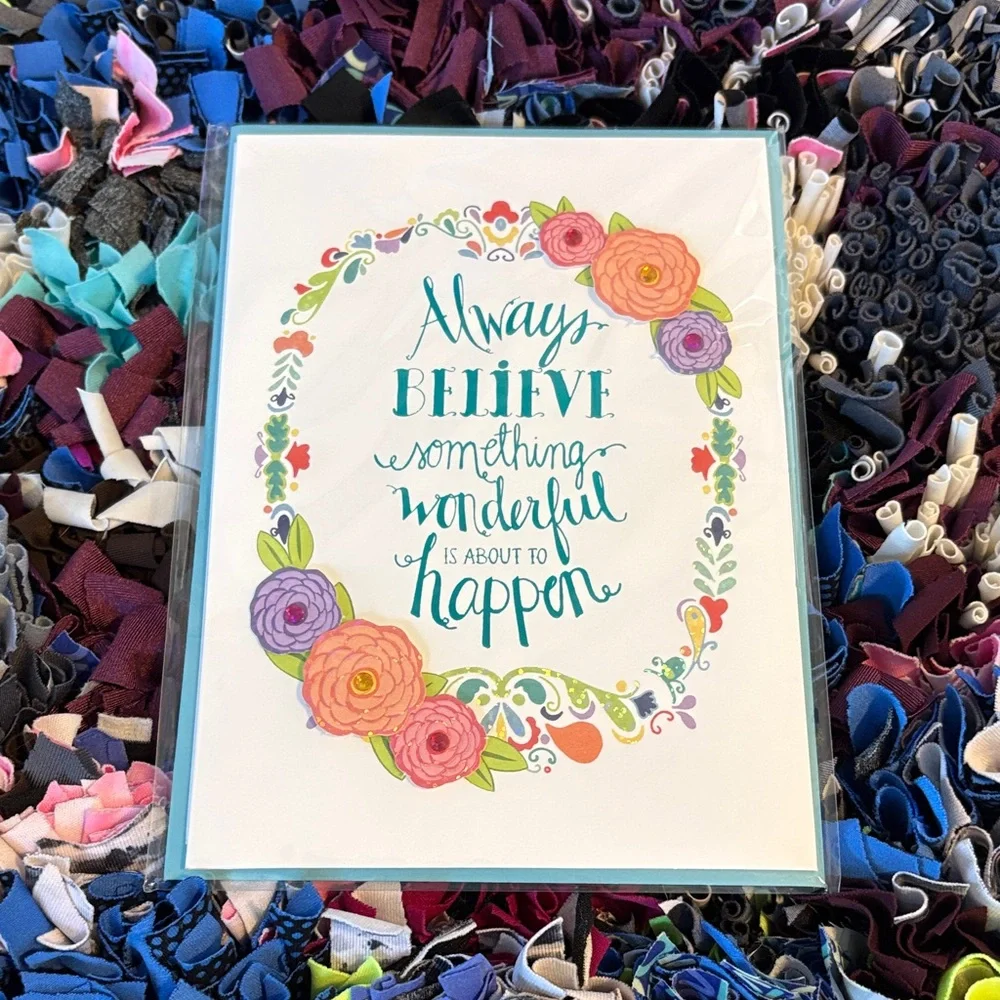 🆕Papyrus 3 Dimensional Floral Greeting Card